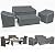 Patio Furniture Covers, Outdoor Furniture Cover Waterproof 4-Piece, Patio Furniture Set Covers, 600D Heavy Duty Patio Covers, Ourdoor Sofa Cover, 2 Chair Covers, Coffee Table Cover Included -XL