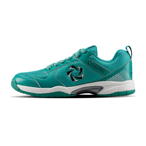 Image of SOLPRO Power Smash Badminton Shoes | Flex Support Outsole | Court Grip | Shock Absorbing Cushion | Breathable Mesh Upper | Stability Ridges