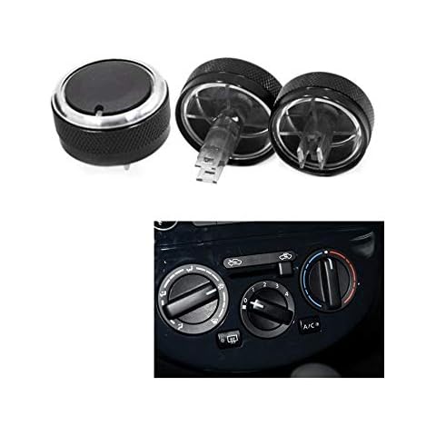 VIGORWORK Car AC Knob Air Condition Heat Control Switch Knob Products Accessories,Suitable for Nissan Tiida NV200 Livina Geniss Cover