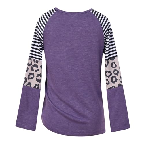 Image of Mirawise Girls Casual Long Short Shirts Tunic Tops Tee Shirt T-Shirts Side Tie Blouse 4-13 Years