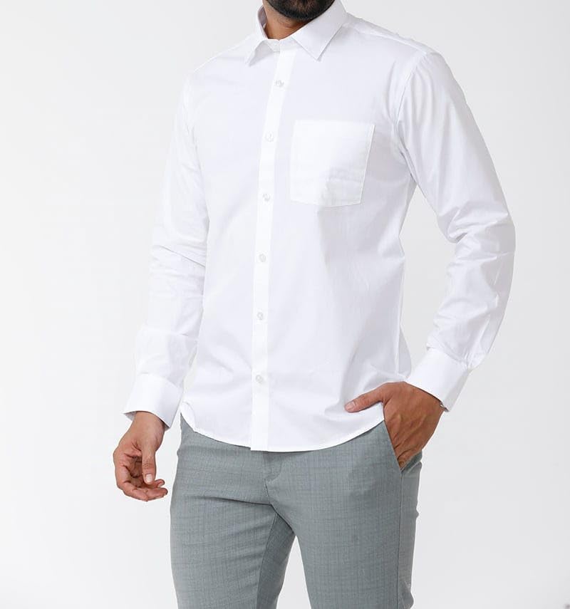 White Khadi Shirts for Mens Wear White-picture-41