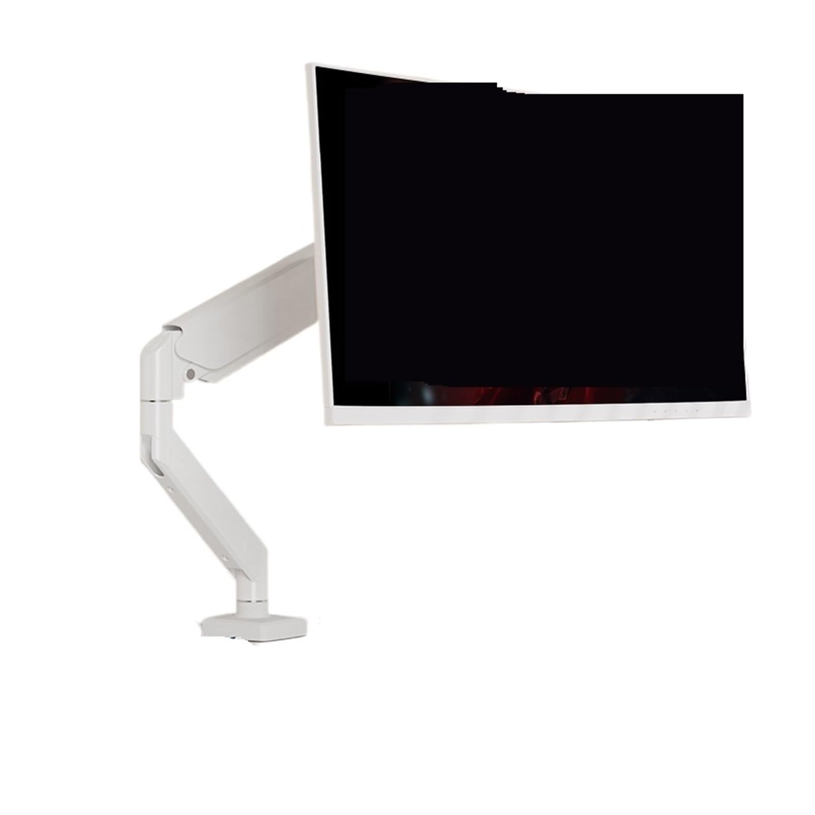 Ikpgbzxm White The Monitor Stand's Pneumatic Cantilever Base Is Height-Adjustable And Rotatable(White)