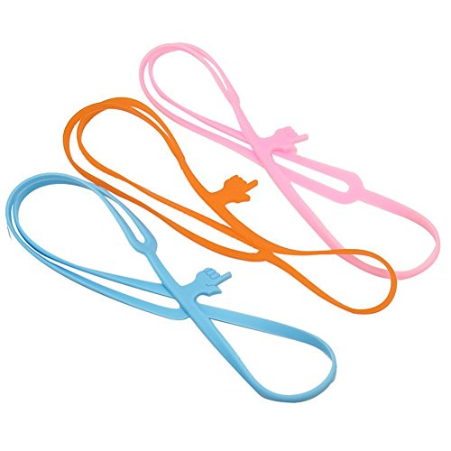 Image of TEKEFT 7 pcs Finger Pointer Bookmark Elastic Book Mark Strap - Random Color- (7 Color)