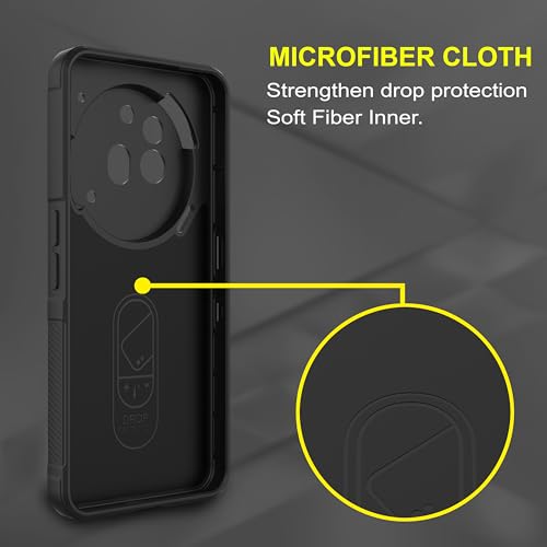 Image of Zapcase Back Case Cover for Nothing Phone (3a) Pro | Compatible for Nothing Phone (3a) Pro Back Cover | Liquid Silicon Magic Case with Camera Protection | Black