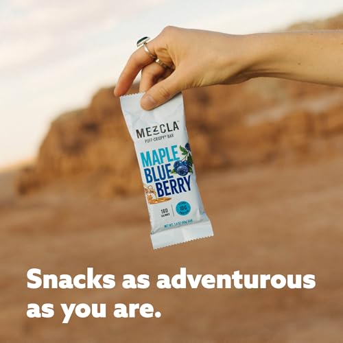 Mezcla Puff Crispy Protein Bars, Gluten Free & Vegan Protein Bars, 10g Protein, Alt for Crispy Rice Treat, Granola Bars & Breakfast Bars, Healthy Snacks for Adults, Maple Blueberry, 1 Count - image 8