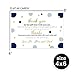 Paper Clever Party Navy and Gold Baby Shower Thank You Cards with Envelopes - Blank Notes with Prefilled Message for Boys - Personalize for Registry Gifts - Royal Prince Stationery Set, 4x6, 15 Pack