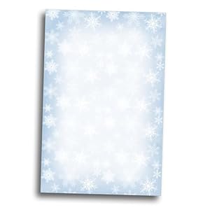 Blue Snowflakes Christmas Stationer...