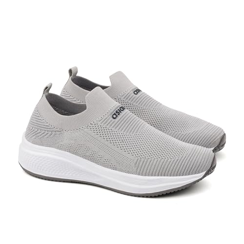 Image of ASIAN Storm-42 Men's Walking Shoes with Breathable Knit Shoe, Lightweight Cushioned Sole, Soft Sock-Like Fit, Flexible Slip Ons with Without Laces Comfort & Steady Grip | Ideal, Office & Travel