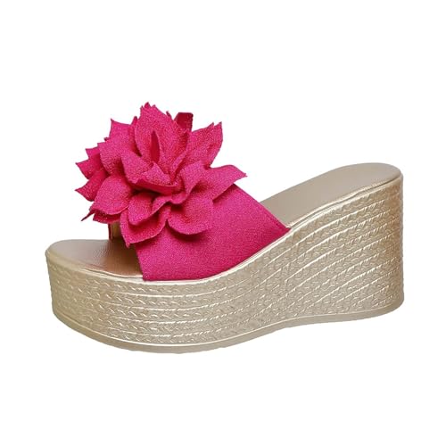 Sandales orthopédiques femme été à plateforme fleurie confort pieds