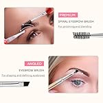 Unaone Eyebrow Brush - 2 PCS Professional Dual-Ended Angled Eye Brow Brush Applicator For Shaping and Filling Brows Eyeliner, Spoolie for Brows or Lashes - Image 4
