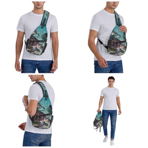 Bolso bandolera unisex negro miniatura 6