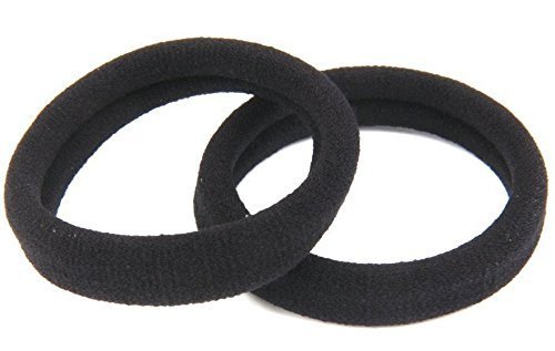 Cute Gang - Hair Rubber Bands For Women/Girls -(BLACK - Pack of 5 pcs)