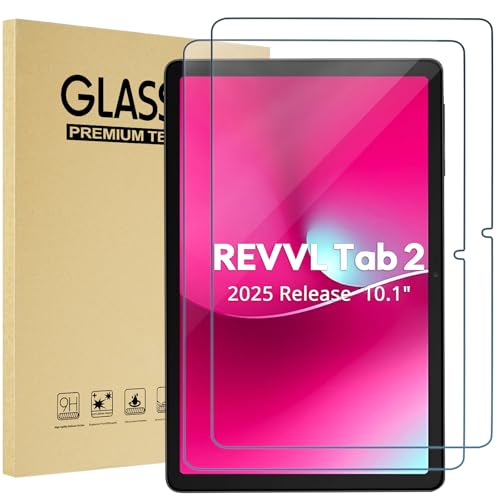 ProCase 2 Pack T-Mobile REVVL Tab 2 Screen Protector 5G 2025 10.1 -Clear