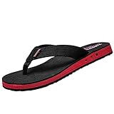  Yukefeng -Flip-Flops For Men,Zapatillas de Hombre, Chanclas,Zapatos de Playa y Piscina para Hombre (Negro, Numeric_44)