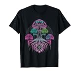 Mushroom TShirt Psychedelic Rave EDM Trippy DJ