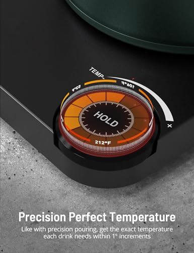 Gooseneck Electric Kettle, Paris Rhône Electric Kettle with 4 Variable Presets, ±1℉ Temperature Control & LED Real-time Temperature Display, Stainless Steel Inner, 24H Keep Warm for Coffee, Tea, 0.9L - Image 5