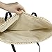 Ayliss Women Straw Woven Tote Large Beach Handmade Weaving Shoulder Bag Purse Straw Handbag (Square Beige #1)