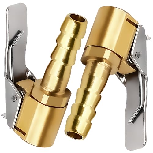 LABUYI 2 Pièces Embout de Gonflage,Embout Gonflage Pneu Voiture,Embout Gonfleur avec Clip,Gonflage...