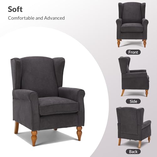 Sillón Plegable Tela Gris miniatura 3