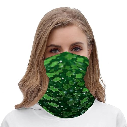 Mascarilla facial brillante con fondo de Día de San Patricio para clima frío, braga para el cuello, pasamontañas elástico para motocicleta, ciclismo, esquí y fiesta para hombres y mujeres miniatura 5
