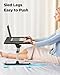 SAIJI Book Stand for Reading Hands Free with Page Paper Clips in Bed,Laptop Desk Table, Portable Lightweight Lap Desk Tray for Writing Eating Breakfast on Couch Sofa Floor (20.5