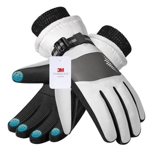 Image of rivmount Winter Waterproof Ski Snow Warm Gloves for Women Men, Windproof Cold Weather Thermal with Touchscreen Fingers, for Running Driving Cycling Hiking Biking Outdoor Sports Daily Work
