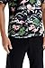SSLR Mens Hawaiian Shirt Flamingos Casual Short Sleeve Button Down Shirts Aloha Shirt (X-Large, Black)