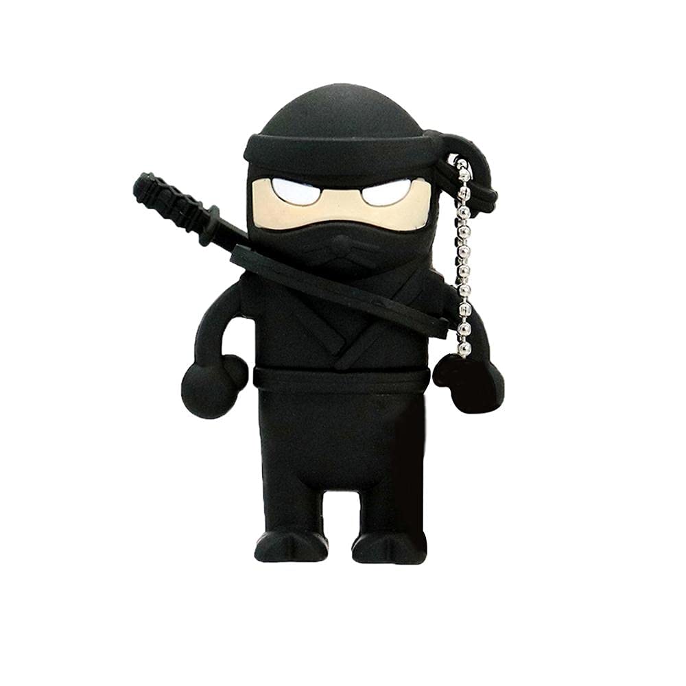 Amazon.com: USB Flash Drive 4GB USB 3.0 Memory Stick Novelty Black Ninja  Shape Thumb Drive Pendrive Cartoon Design with High-Speed Reading and  Writing - Civetman : Everything Else