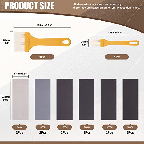 Wokape W367 26Pcs Resin Casting Tool Set, Resin Sanding Polishing Pad Kit, Include Sanding Blocks/ 240#-5000# Sanding Paper/Files/Scissors/Cleaning Brushes For Polishing Epoxy Resin Supplies thumb #2