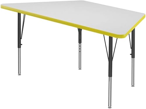 Miniatura 41 de Correll - Mesa rectangular de 24 x 36 pulgadas, mesa de actividades superior de borrado en seco, altura ajustable (19 a 29), laminado de alta