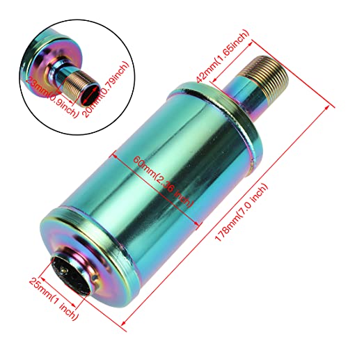 Image of FVRITO Exhaust Muffler Silencer for Predator 212cc 196cc 420cc CT200u CT200u-ex BT200x CC100x CT100u Massimo Baja MB200 Mini Bike Go Kart KT196 GX160 GX200 Clone Engines Performance Parts Colorful