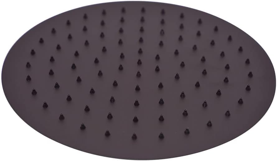 12" Oil Rubbed Bronze Rain Shower Head with Wall Mount Arm