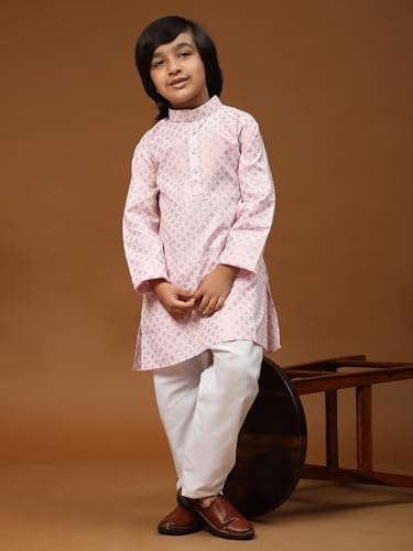 Image of Pro-Ethic Style Developer Boy's Cotton Solid s Kurta Pajama For Kid'S Ethnic Wear | Kurta Pajama Set