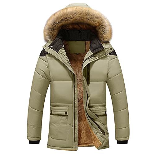 Pardessus caban doudoune homme contre le froid veste lavable