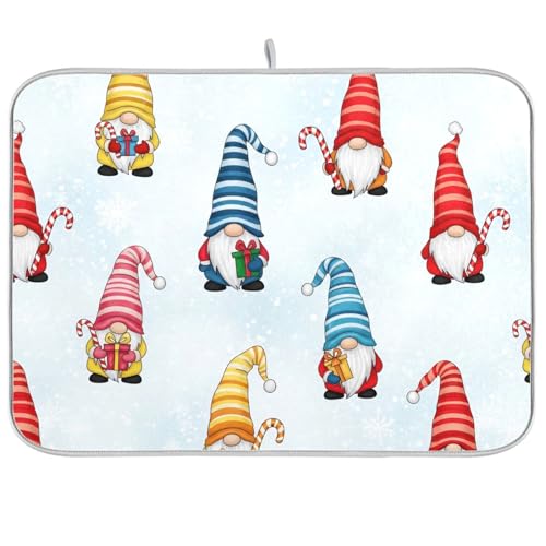 Whimsical Christmas �X�m�[�t���[�N �z���C�g �H�튣���}�b�g �z�����R�[�q�[�}�b�g ���o�[�V�u�� �L�b�`�������}�b�g�A18x24�C���`