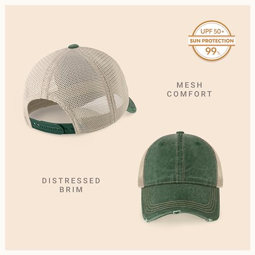 Image of ChoKoLids Vintage Distressed Trucker Hat Adjustable Back Unisex Headwear