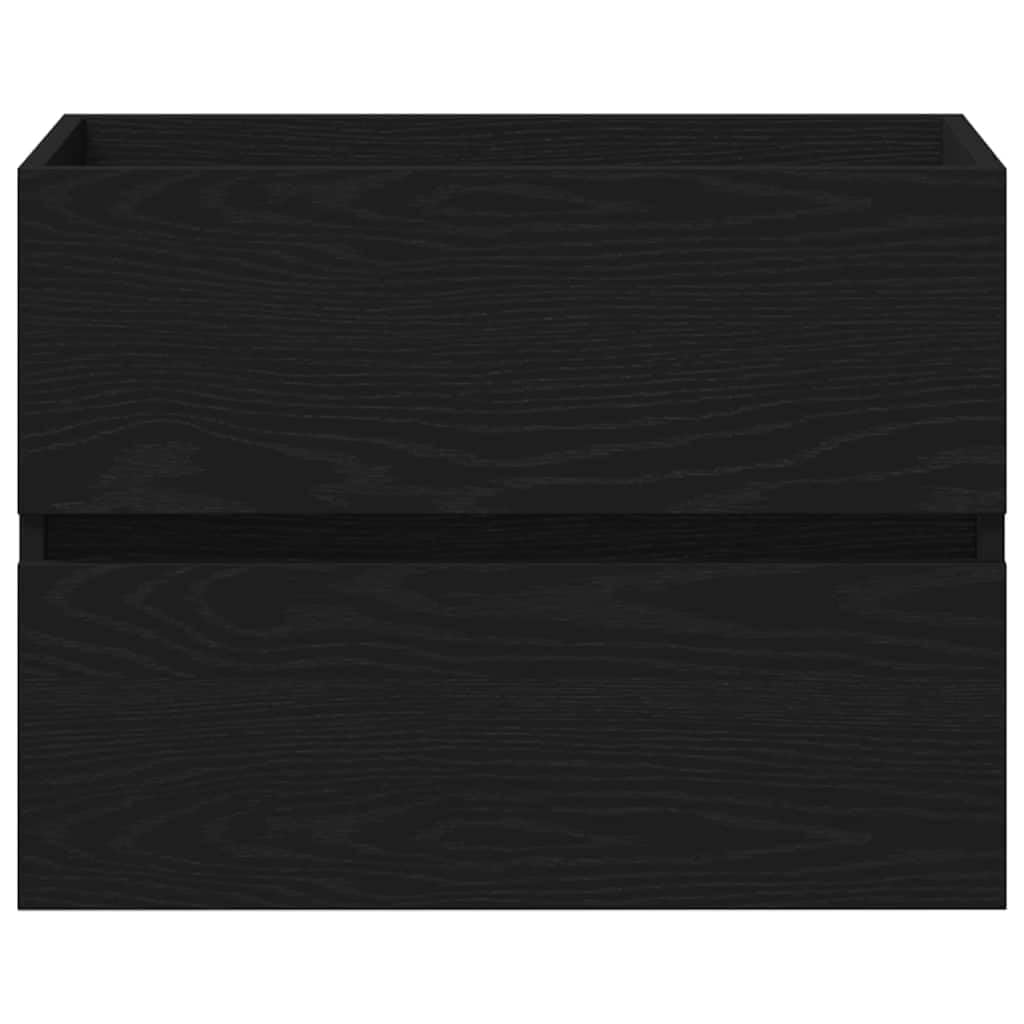 Mobile per lavello, in rovere nero, 60 x 38,5 x 45 cm, in legno