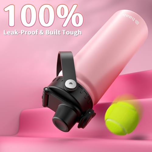 Image of baab 18oz Kids Insulated Water Bottle 18 /8 Stainless Steel Kids Cup 1 Pack | BPA-Free, DIY Stickers, Lockable Spout Lid, Leakproof & Spillproof, Easy to Clean & Carry, Gift for Boy Girl Youth School