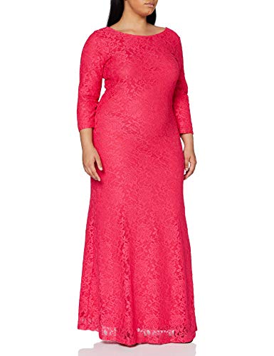 Gina Bacconi Vestido Largo Jamie de Encaje para Mujer Madre de la Novia, Fucsia, 40