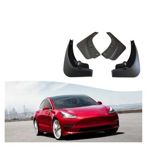 Guardabarros Tesla Model 3 2016: protección delantera y trasera 6