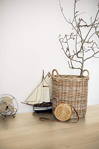 EGGER Home Laminatboden EHL107 Matera Eiche hell (8mm, 1,995m²) | authentische Holzoptik | | Einfache Verlegung durch CLIC It! System | Praktisch & wertbeständig