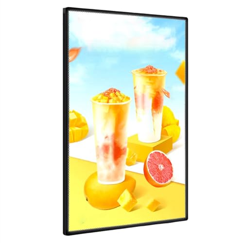 Evite carteles oscuros con la caja de luz LED A4 para menús