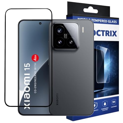 Image of Premium Tempered Glass Screen Protector Compatible for Xiaomi 15 with Edge to Edge Coverage - Case Friendly, Anti-Scratch & Bubble-Free Installation Kit (Pack of 1)