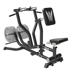 SPART Seated Row Machine, Plate Loaded Lat and Back Workout Equipment, Back Gym Machine with Independent Arms & 360° Rotary Grip Handles, Upper Body Special Machine with Bicep Curl Bar, 440LB Capacity