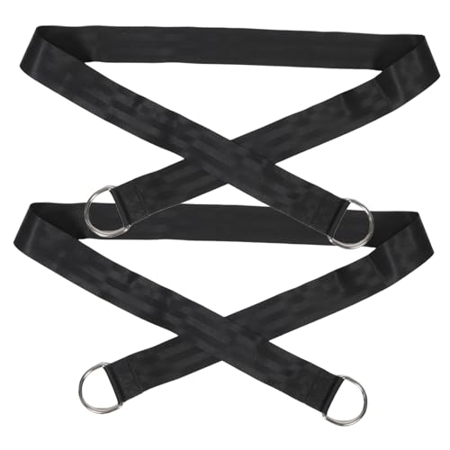 FUNOMOCYA Hammock Chair Hanging Rope 1.5m Long Versatile Tree Swing Straps Kit Reinforced Stitching