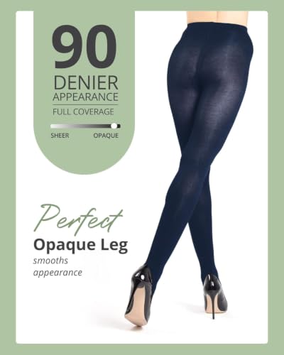 Image of MeMoi Brooklyn Flat Knit Sweater Tights for Women, Cotton Blend XS-6X