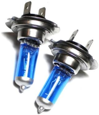 2 x H7 100w Super White Headlight Bulbs 12V Xenon Look, Halogen Upgrade (1 Pair)