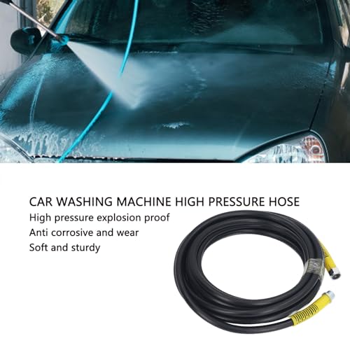 Pressure Washer Hose Water Power Washer Hose 30FT M22 Fitting Steel Wire Explosion Proof High Pressure Washing Machine Hose