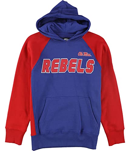 Hands High Boys Ole Miss Rebels Colorblock Hoodie Sweatshirt, Blue, Big Kids (8-20), L