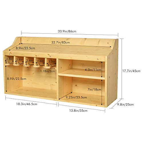 Power Tools Storage Organizers And Cabinets, Drill Charging Station, 5 Drill Hanging Slots, Wall Mount Impact Drivers Storage Dock With Widened Room For Circular Saw, Impact Wrench, Screwdriver Drill #TOP2